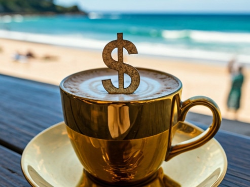 The price of a cup of coffee is expected to skyrocket. Image generated by Gemini AI