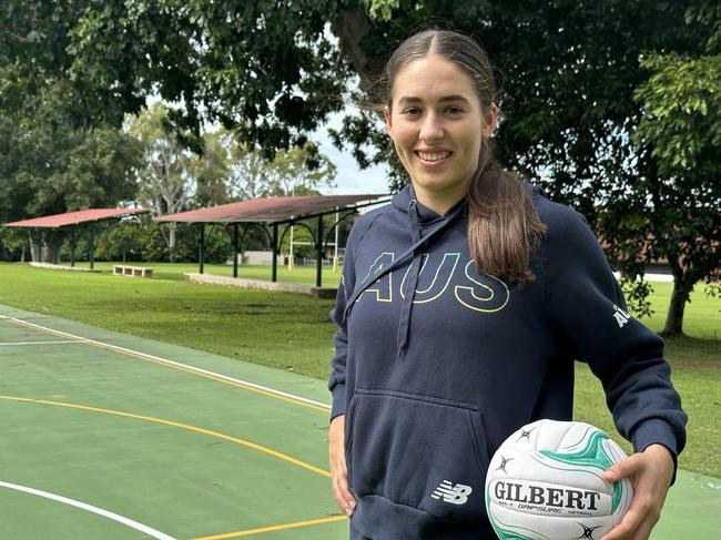 Townsville Grammar School netball star Sasha-May Flegler is flying to Trinidad and Tobago to join the Australian netball team for the 2023 Youth Commonwealth Games. Picture: Julie Plath/Townsville Grammar School