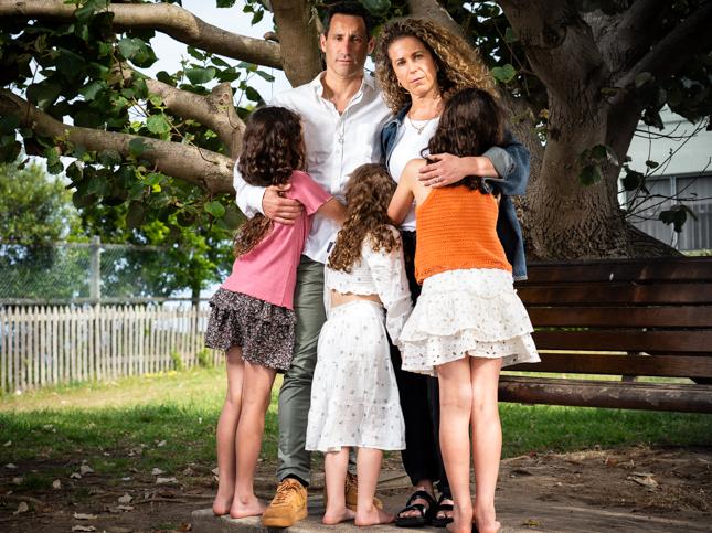 Dina and Greg Bloom with their daughters – Chloe, 9, Lexi, 6, and Ellie, 9. Picture: Tom Parrish