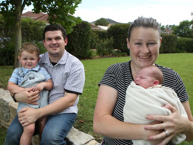 Baby Benjamin was is healthy and happy after his quick birth.