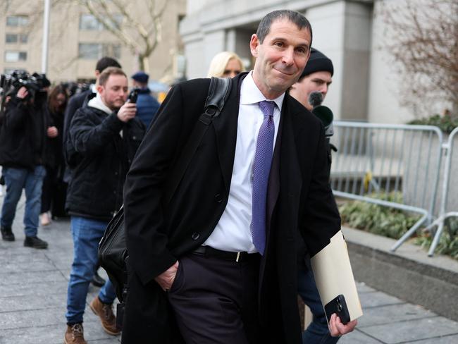 Blake Lively’s lead counsel, Michael Gottlieb, leaves court. Picture: AFP
