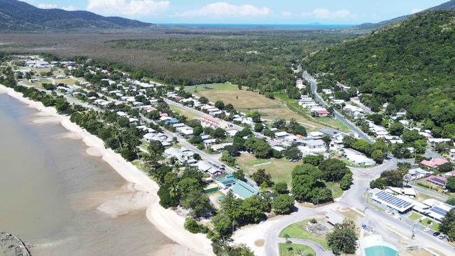 An aerial view of Yarrabah, east of Cairns. Picture: Brendan Radke