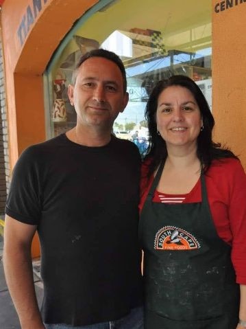 Jim and Athina Katsaros, who run Athina's Deli at the Preston Market.