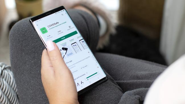 The tracking app 'COVIDSafe' has been installed by many Australians. Picture: AFP.