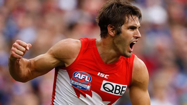 Josh Kennedy won the Bob Skilton Medal. Picture: Getty Images