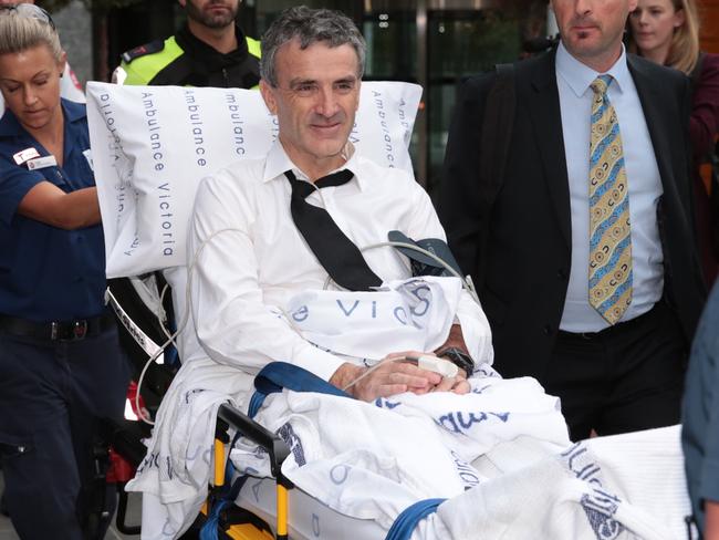 Dover responsible manager and owner Terry McMaster leaves the Federal Court. AAP Image/Stefan Postles