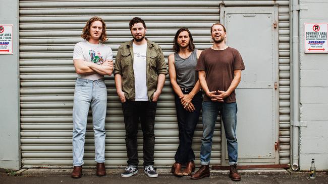 Melbourne blues-rock band The Teskey Brothers – Liam Gough, Brendon Love, Sam Teskey and Josh Teskey – will play at WOMADelaide. Picture: Dara Munnis