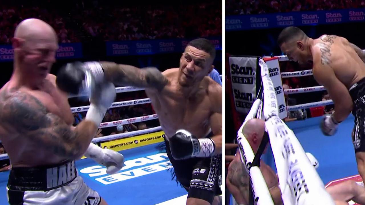 Sonny Bill Williams KO'd Barry Hall.