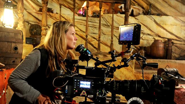 Film production is seeking help to restart after the COVID-19 shutdown. Camera operator Miranda Porter on the set of Mako Island of secrets at Village Roadshow studios. Picture: John Gass