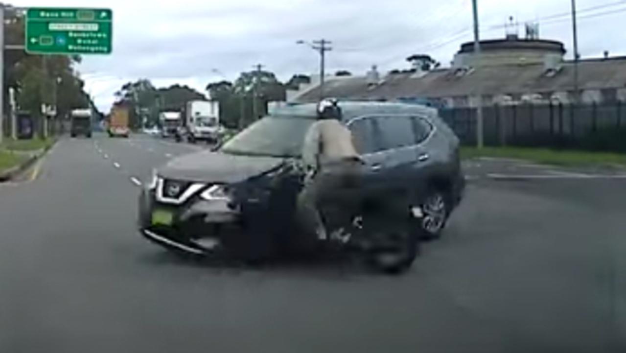 Dashcam Footage Shows Insane Moment Motorcyclist Crunched By Car ...