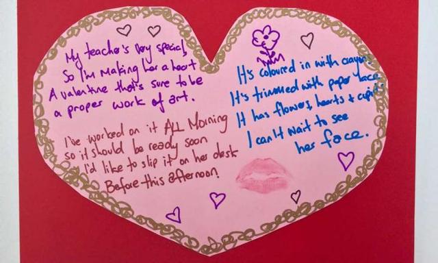 A Valentine poem for my teacher