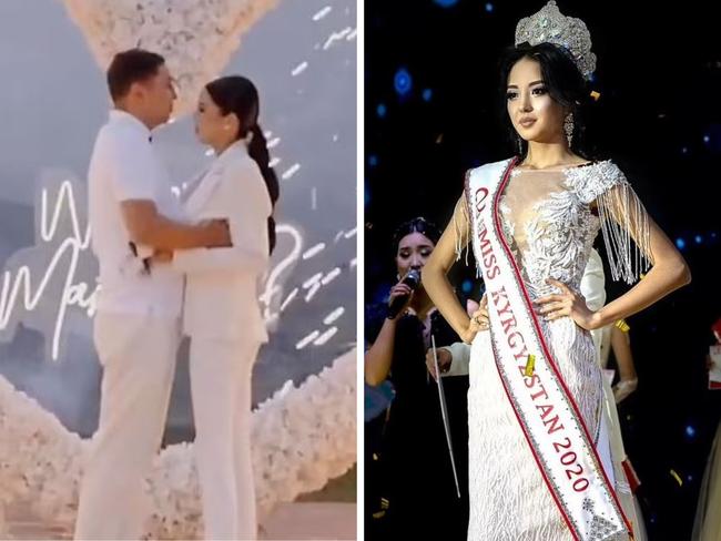 The president of Kyrgyzstan has jailed his niece’s fiance after the man staged an 'embarrassingly ostentatious' proposal at the same time as deadly mudslides ravaged the country’s south. Picture: Instagram/Facebook