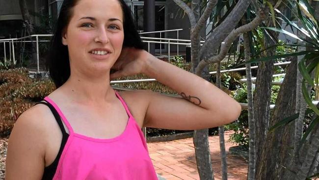 Maddison Paige Brown, 20, is one of three Gympie friends sentenced in a gun fight which erupted over a drug debt in 2015. Picture: Stuart Cumming