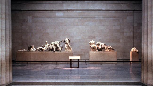 The Elgin marbles in the British Museum in London.