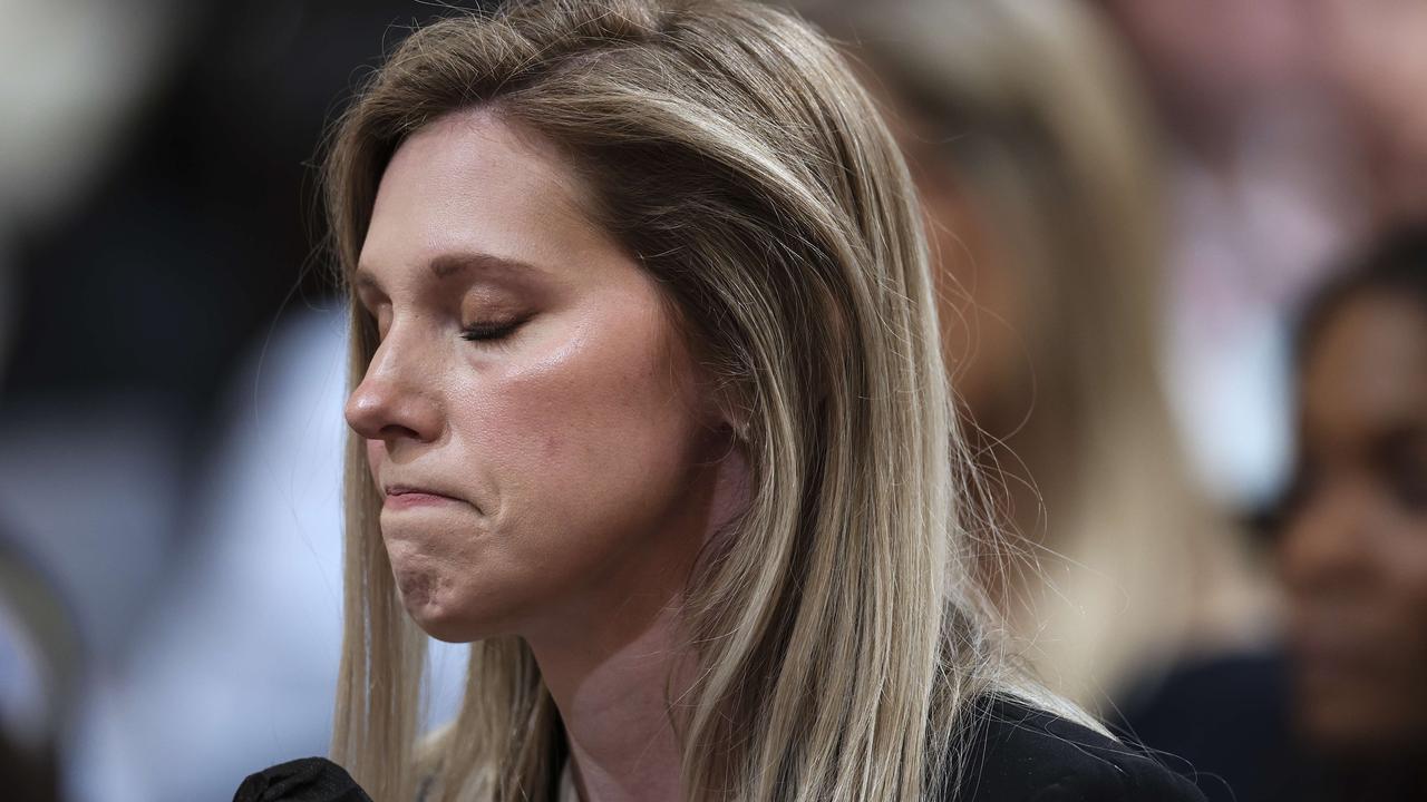 US Capitol police officer Caroline Edwards, who was the first law enforcement officer injured by rioters storming the Capitol grounds on January 6. Picture: Win McNamee/Getty Images/AFP