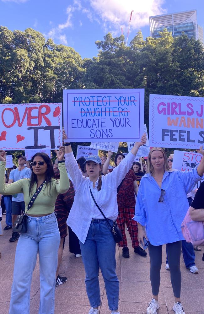 Thousands have shown up to the Sydney rally. Picture: news.com.au/Riah Matthews