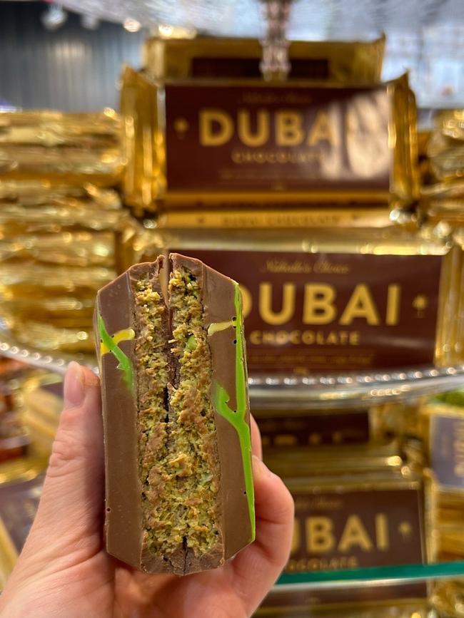 Dubai Chocolate are pistachio filled. Picture: Supplied