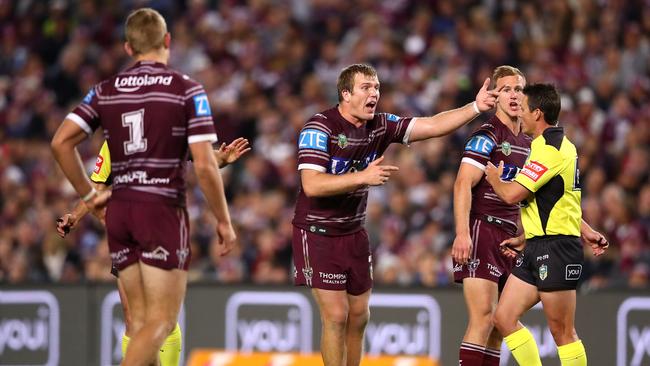 :Jake Trbojevic of the Sea Eagles during the NRL Elimination Final match between the Manly Sea Eagles and the Penrith Panthers Picture: Mark Kolbe/Getty Images