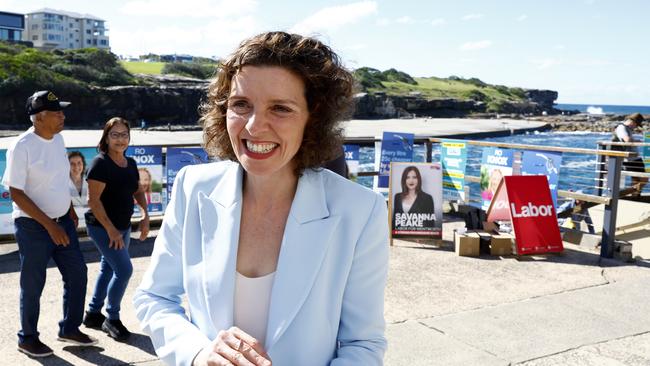 Wentworth MP Allegra Spender at Clovelly Surf Club. Picture: Jonathan Ng