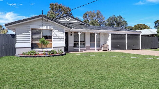 This four-bedroom house at 18 Dorunda Ave, Beachmere, is on the market for offers over $779,000.