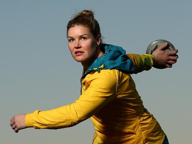 Australian Olympic Discus thrower Dani Samuels is preparing for the Rio Olympics. Pics Adam Head