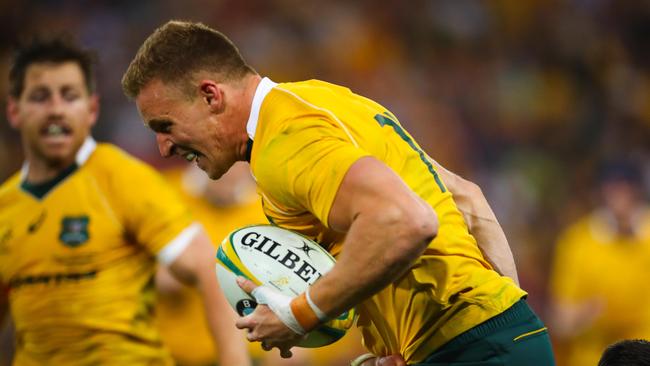 Reece Hodge in action for the Wallabies against South Africa.