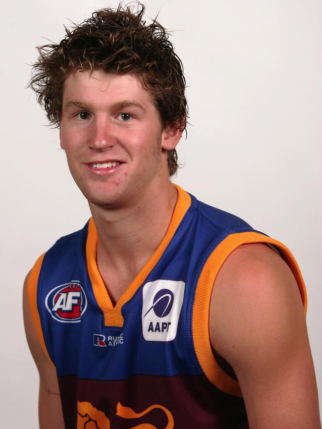 Luke Forsyth’s Brisbane Lions headshot in 2005.