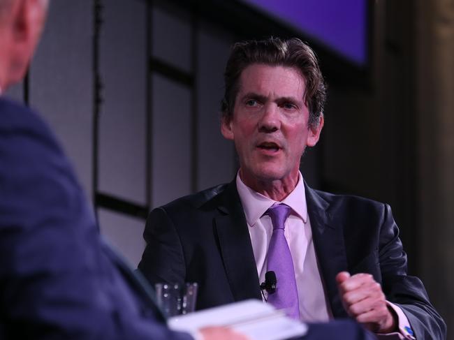 07/06/2024.Q&A discussion between Deputy Governor of The RBA Andrew Hauser and Sky News Business Editor Ross Greenwood.  Australia's Economic Outlook. Event co-hosted by The Australian and Sky News, held in The Ballroom of Crown Casino, Barangaroo in Sydney. Britta Campion / The Australian