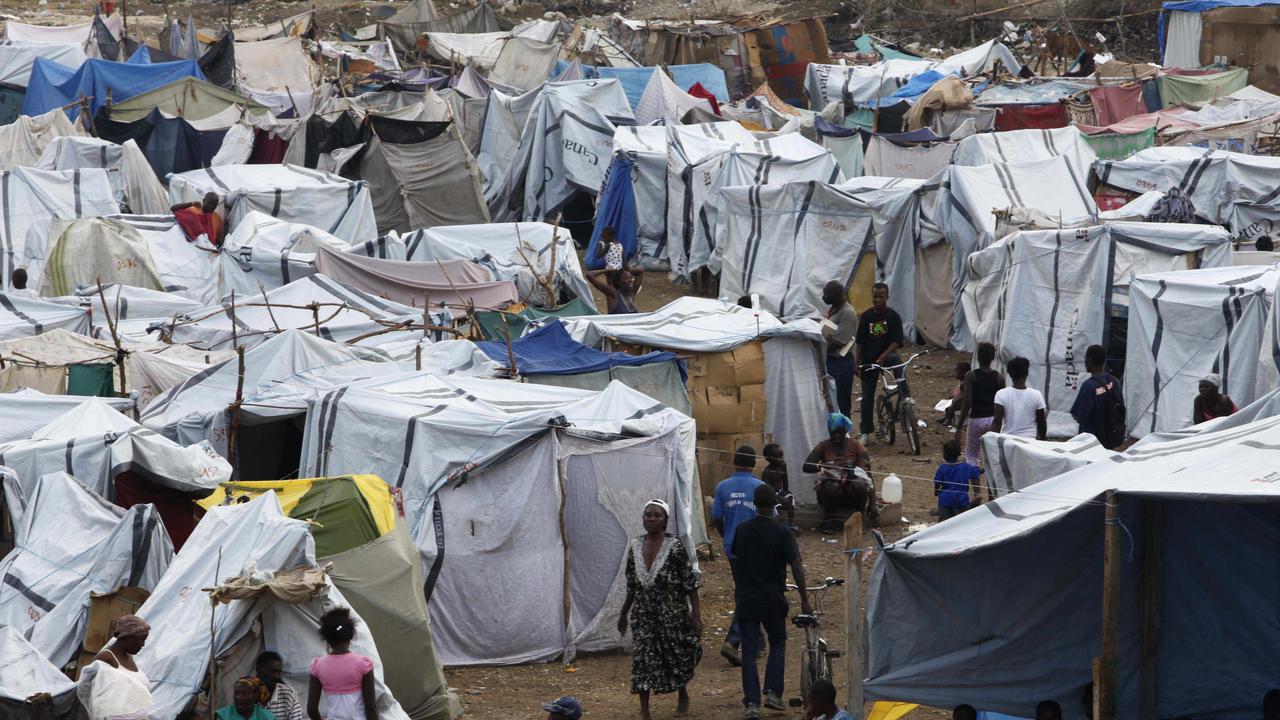 Thousands of people are living in rudimentary shelters after Haiti’s earthquake left much of the country in ruins.