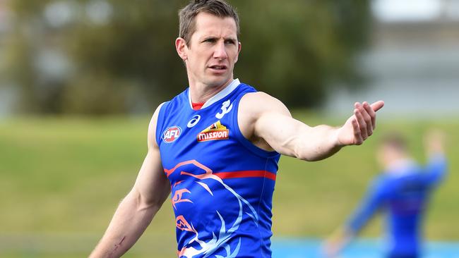 Dale Morris at Western Bulldogs training. Picture: Jay Town