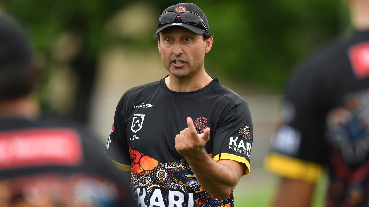 Laurie Daley coaches the Indigenous All Stars.