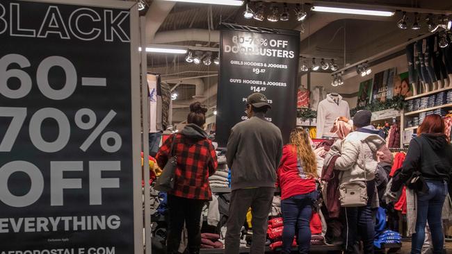 Shoppers in California look for early bargains as the Black Friday sales began last year.