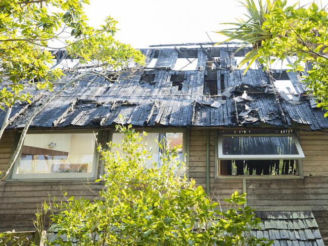 Pam Murphy’s destroyed Peregian Beach home. Photo Lachie Millard