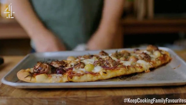 Jamie Oliver horrified some viewers by putting grapes on a pizza.