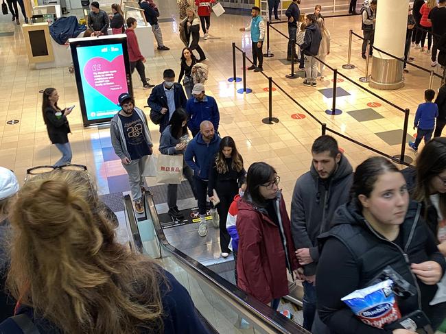 Non-Essential shopping at Chadstone Shopping Centre in Melbourne. Picture: Alex Coppel.