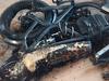 Man in hospital after e-bike catches fire