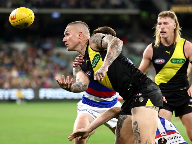 Dustin Martin has been under fire for his slow start to the season as Richmond struggles. Picture: Quinn Rooney/Getty Images.