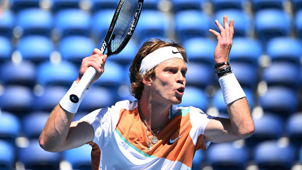 Andrey Rublev is hoping to go deep. (Photo by Quinn Rooney/Getty Images)