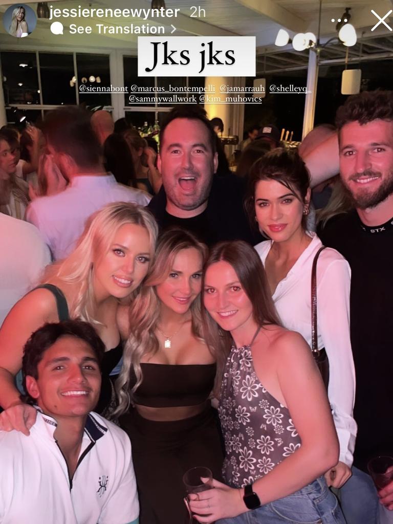 Jamarra Ugle-Hagan partying in Sydney. Pic: Instagram