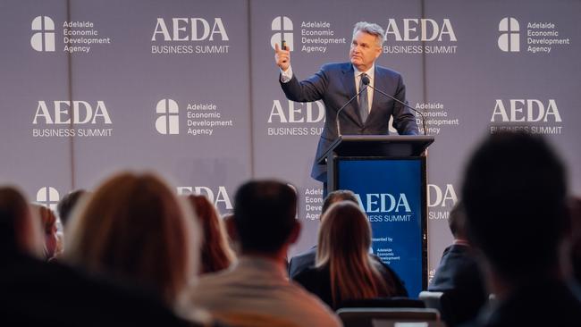 Demographer Bernard Salt addressed the inaugural AEDA business summit at Adelaide Oval. Picture: Supplied