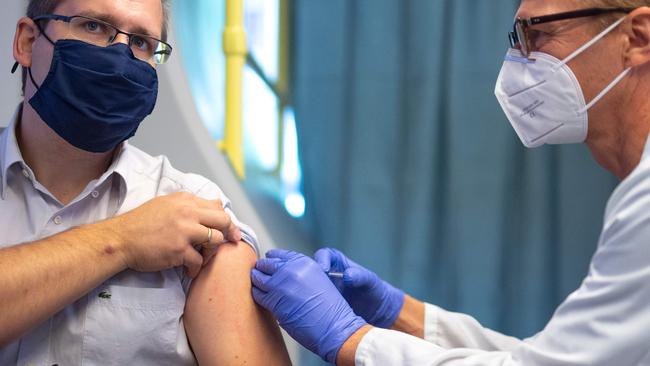 A COVID-19 vaccine for select groups, like health care workers and the elderly, may be available sooner than a general use vaccine. Picture: Joe Klamar.