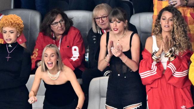 Swift is the godmother of Lively’s children. Picture: Patrick T. Fallon / AFP.