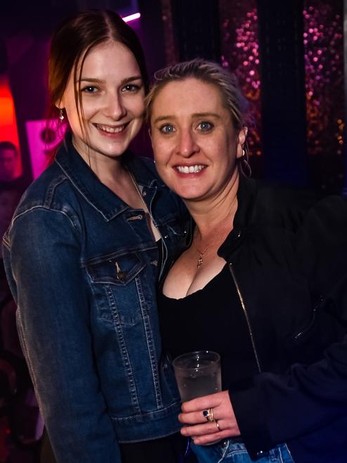 Maddi Sadler and Sam Brown at Shooters.