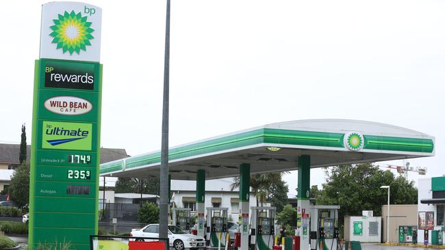 Service station at Park Road, Nambour, where a 19-year-old man was arrested for the murder of an 18-year-old woman in the early hours of Sunday morning. Picture: Lachie Millard