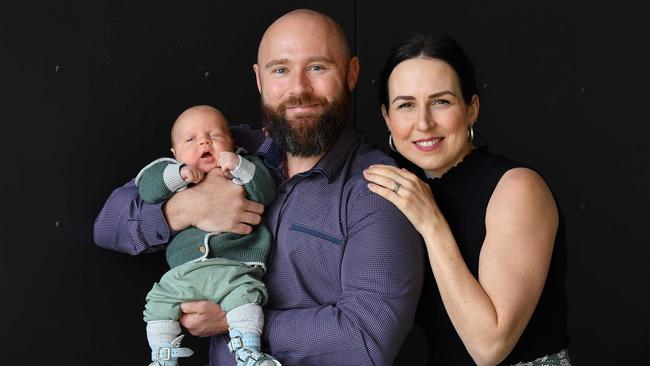 Sunshine Coast councillor Christian and Samantha Dickson are prepared to do everything they can for their son. Picture: Patrick Woods.