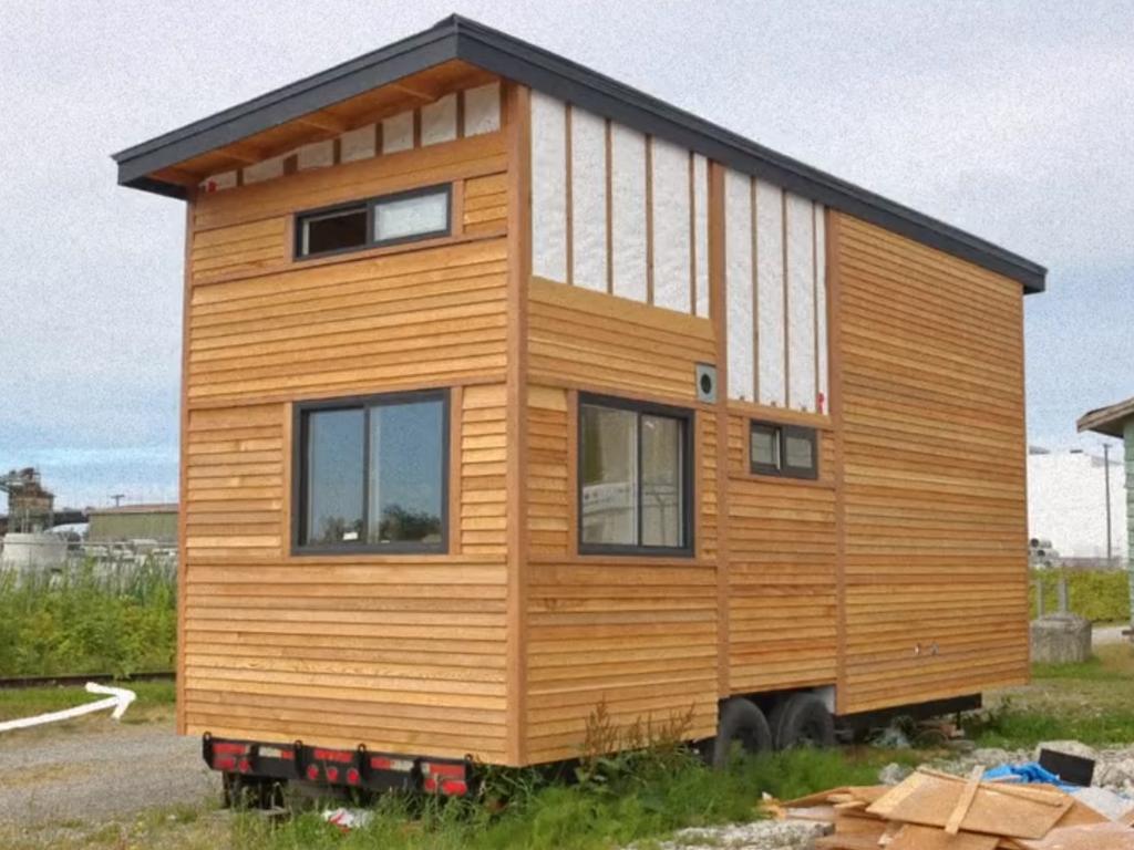 One of the tiny homes trialled in the build. Picture: Ikea tiny home project