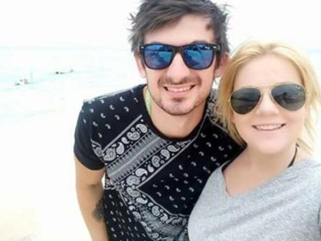 Happier times: Cassie Sainsbury and her fiancee Scotty Broadbridge. Source: Facebook