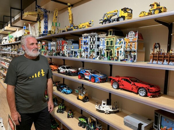 Territory Lego enthusiast Kevin Atkinson is lending his 200 models to Oasis Shopping Centre for a school holiday exhibition Picture: Supplied