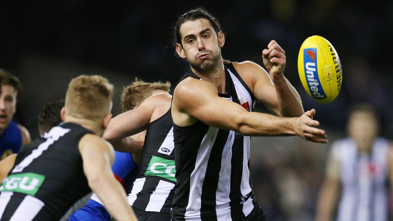Brodie Grundy has stepped up his game in 2018. Photo: Michael Klein