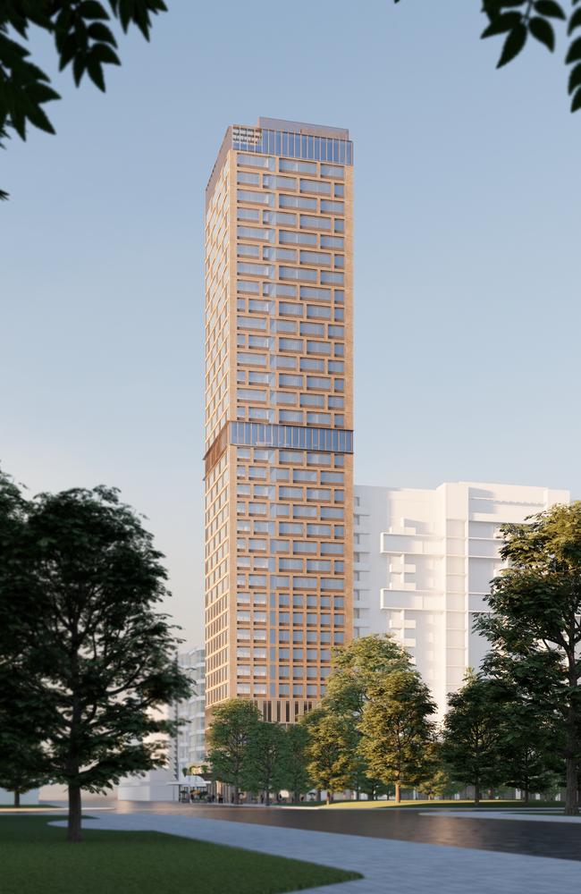 The project would tower above Hindmarsh Square. Picture: Intro Pty Ltd